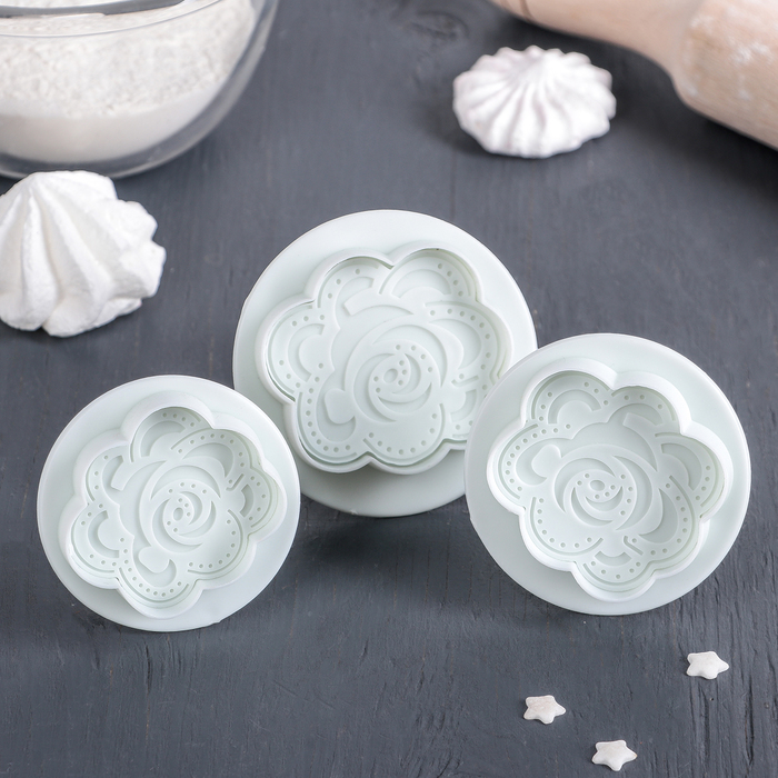 Набор плунжеров кондитерских "Омела", 3 шт: 7/6/5,5х4 см