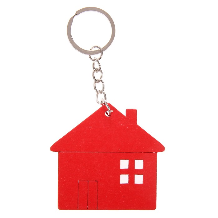 Брелок дерево "Домик" МИКС 5,3х6 см