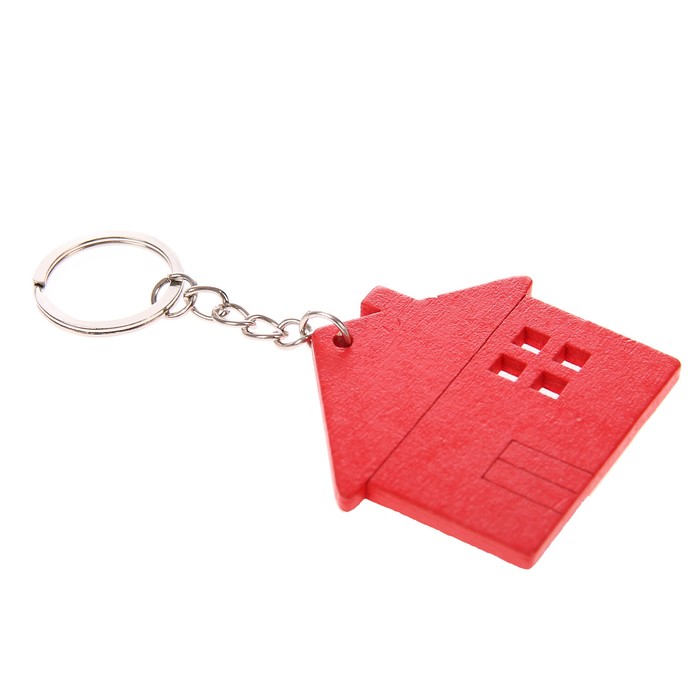 Брелок дерево "Домик" МИКС 5,3х6 см