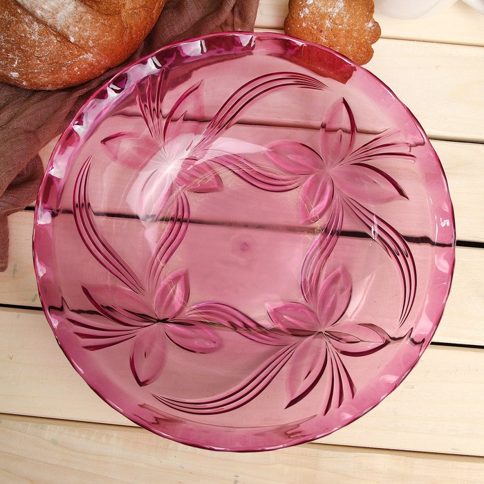 Блюдо круглое 24 см "Загадка", цвета МИКС