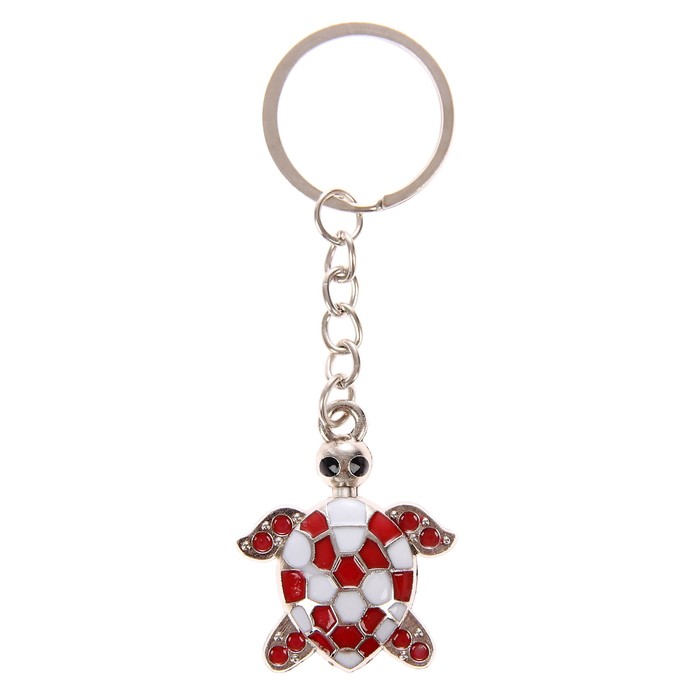Брелок металл "Пятнистая черепаха" МИКС 3,5х3,2 см
