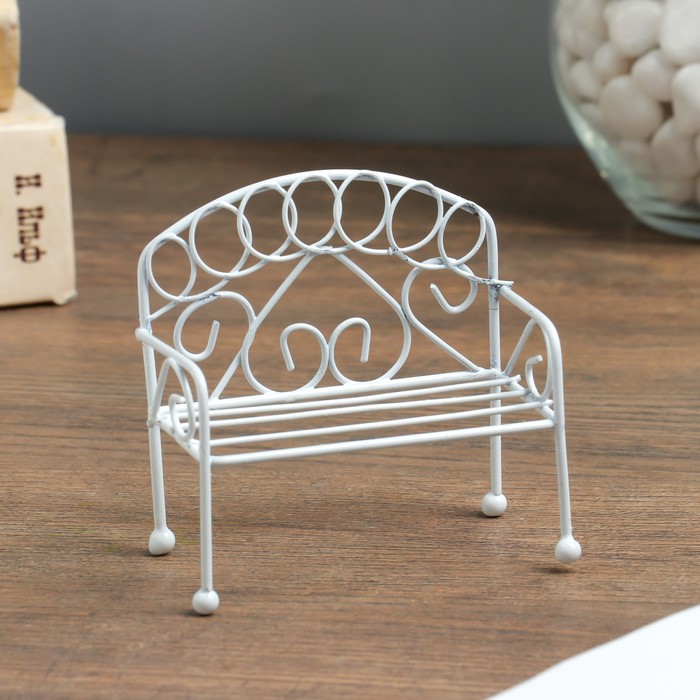 Сувенир металл "Скамья" 8х7,8х4 см