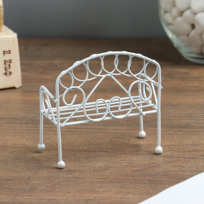 Сувенир металл "Скамья" 8х7,8х4 см