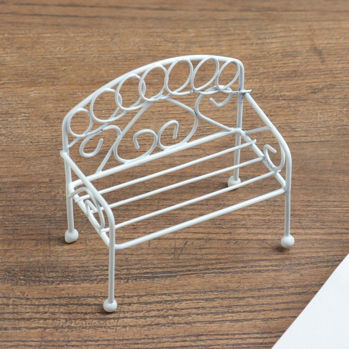 Сувенир металл "Скамья" 8х7,8х4 см