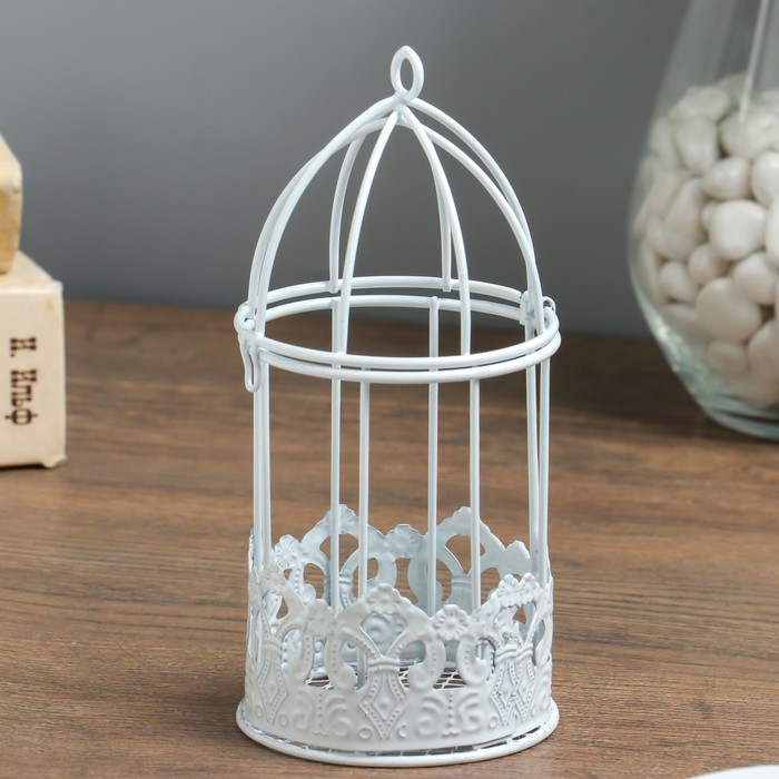 Сувенир металл "Вытянутая клетка" 14х6,7х6,7 см