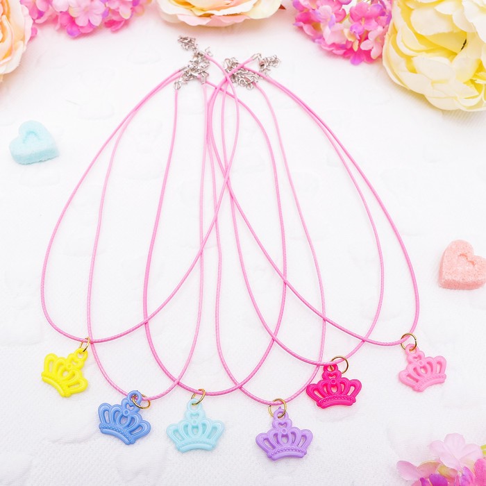 Кулон детский "Выбражулька" корона для принцессы, цвет МИКС