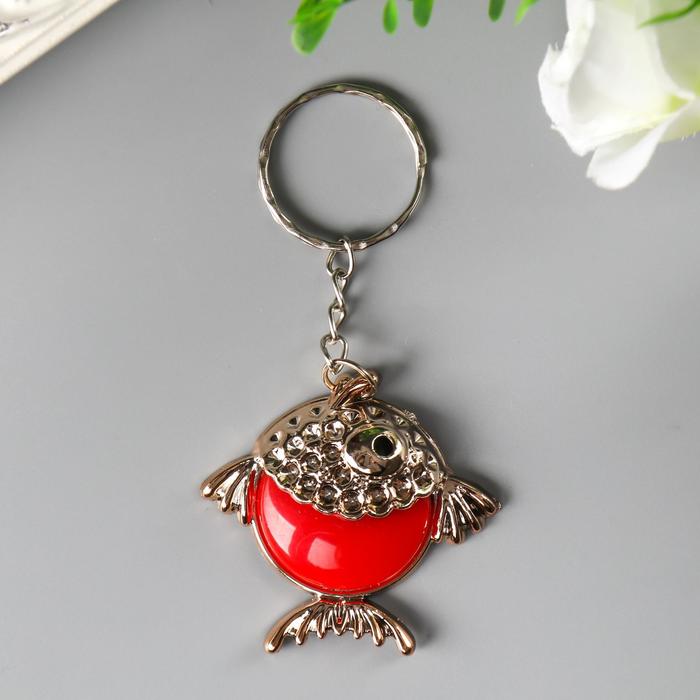 Брелок пластик под металл "Рыбка" МИКС 4х4,2 см