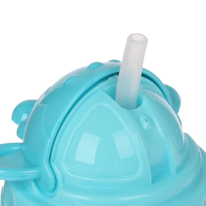 Поильник с трубочкой, 240 мл, от 9 мес., цвета МИКС