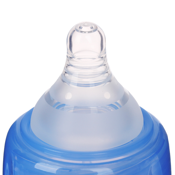 Бутылочка для кормления антиколиковая с ручками, 260 мл, от 6 мес., цвет голубой