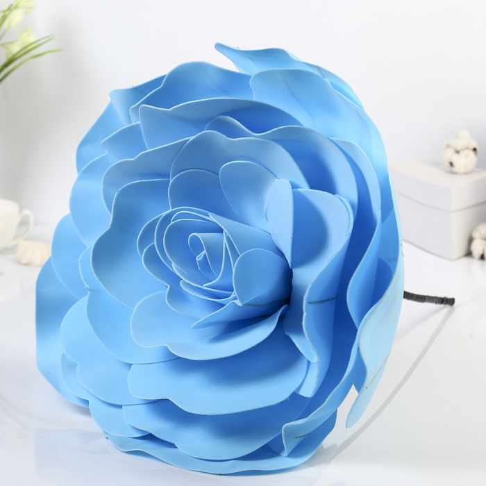 Цветы для фотосессий "Роза" голубая 50х50х40 см