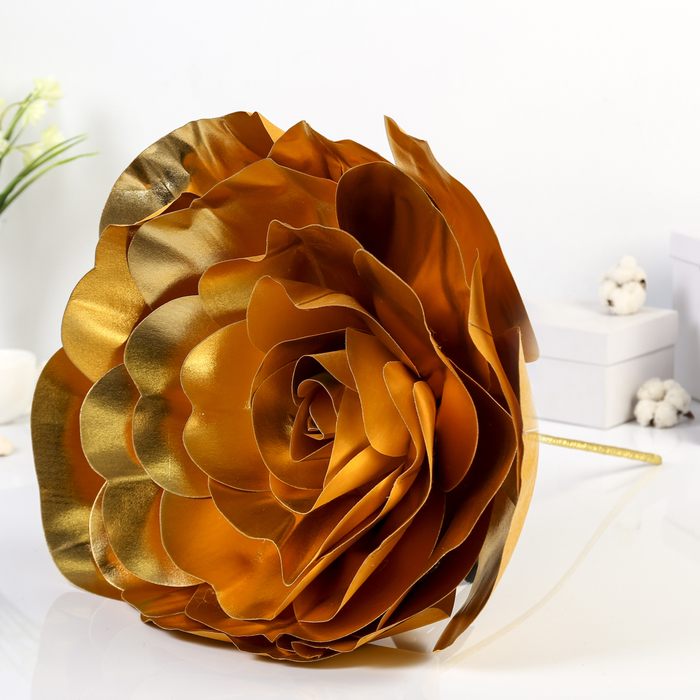 Цветы для фотосессий "Роза" золотая 50х50х40 см