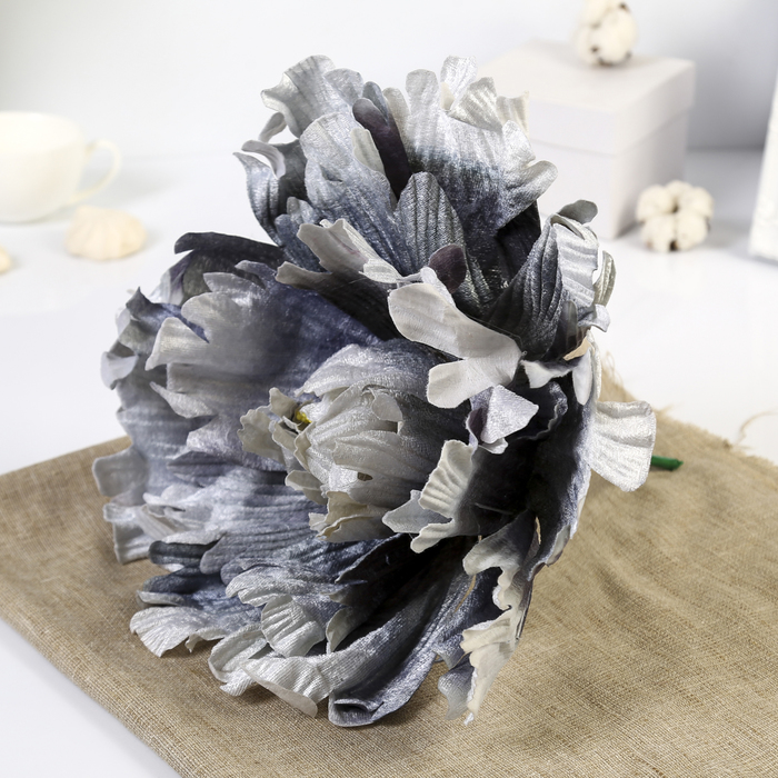Цветы для фотосессий "Пион" благородный серый 40х40х40 см
