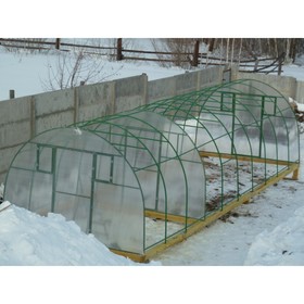 

Каркас теплицы «Комфорт», 6 × 3 × 2,1 м, оцинкованная сталь, профиль 20 × 20 мм, шаг 1 м, 1 мм, без поликарбоната