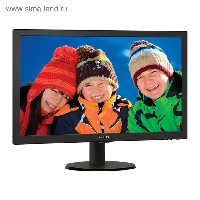 фото Монитор philips 21.5" 223v5lsb (00/01) черный tn+film led 5ms 16:9 dvi 250cd 1920x1080 d-sub