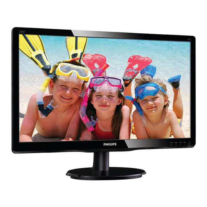 Монитор Philips 22" 220V4LSB (00/01) черный TN+film LED 5ms 16:10 DVI 250cd 1680x1050 D-Sub 329515