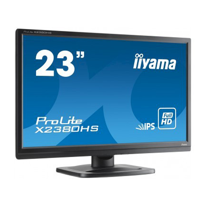 Монитор Iiyama 23 ProLite X2380HS-B1 IPS LED 5ms 16:9 DVI HDMI 250cd 178/178 1920x1080 D-Sub 32951