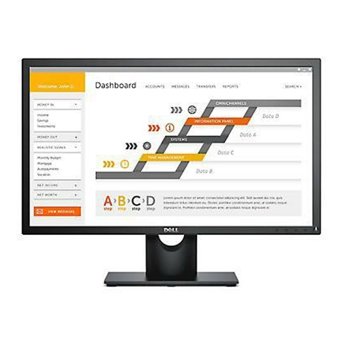 Монитор Dell 23.8" E2417H черный IPS LED 16:9 матовая 250cd 178/178 1920x1080 D-Sub DP FHD