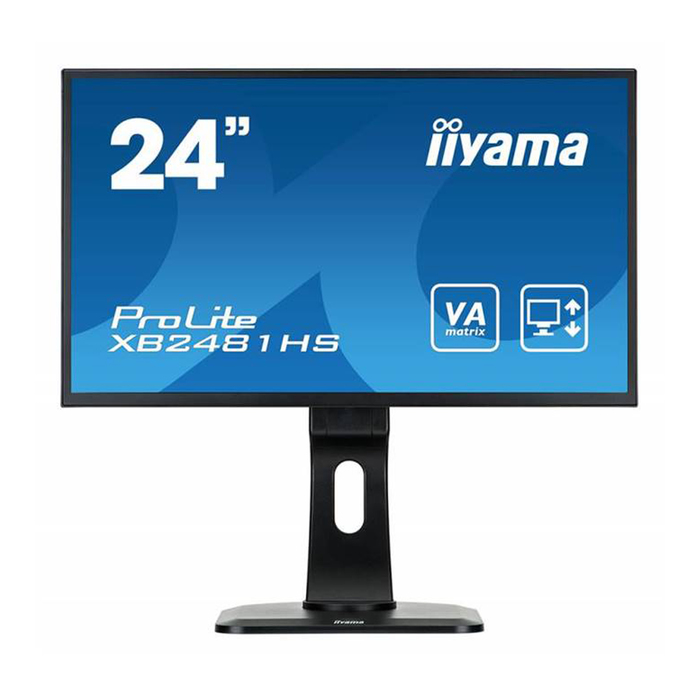 Монитор Iiyama 23.6" XB2481HS-B1 VA 6ms 16:9 DVI HDMI HAS Pivot 178/178 1920x1080 D-Sub