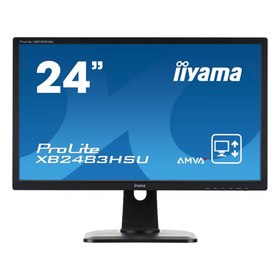

Монитор Iiyama 24" XB2483HSU-B3 VA 4ms 16:9 HDMI Pivot 3000:1 178/178 1920x1080 D-Sub DP USB