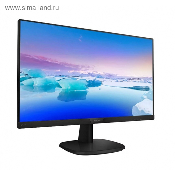 фото Монитор philips 243v7qdab (00/01) 23.8", ips, 1920x1080, 60гц, 5мс, vga, dvi, hdmi, чёрный