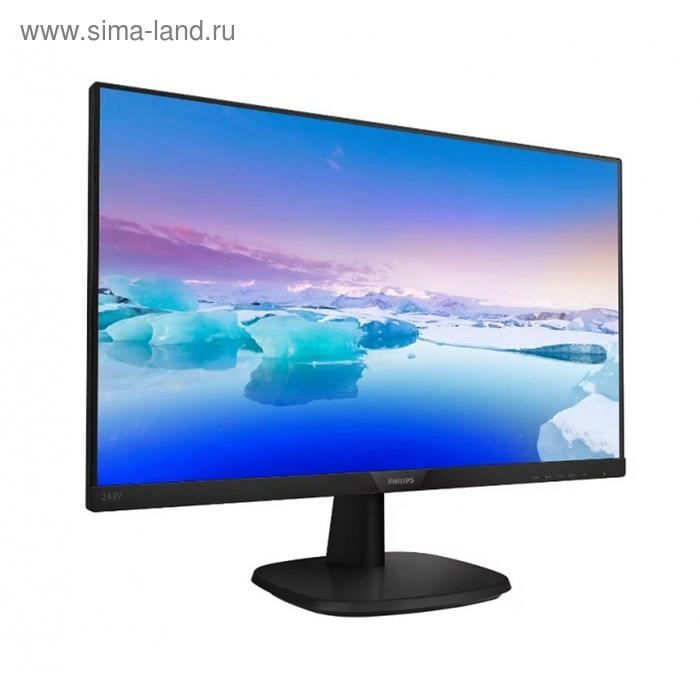 фото Монитор philips 243v7qsb (00/01) 23.8", ips, 1920x1080, 60гц, 5мс, vga, dvi, чёрный