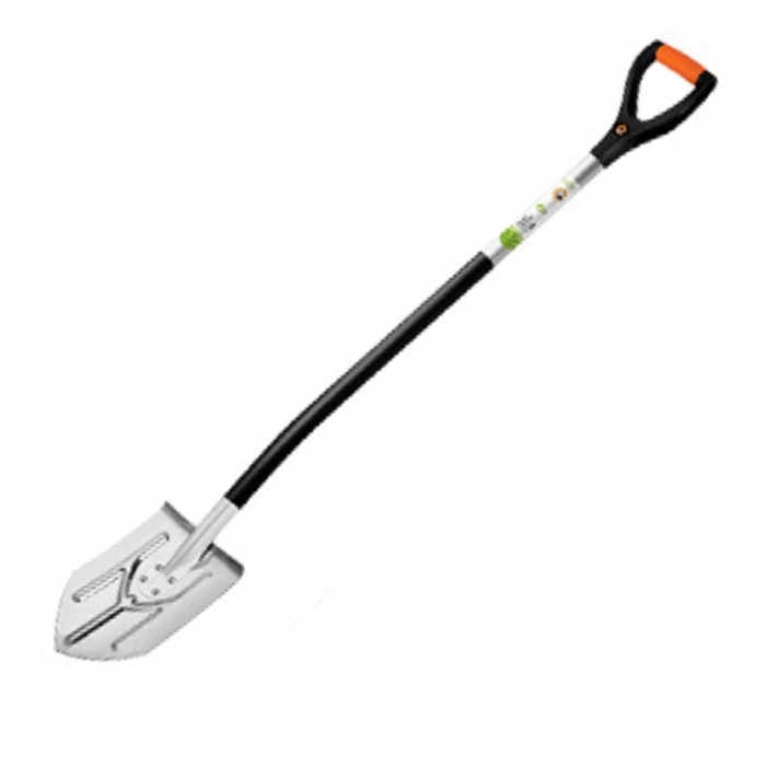 Лопата штыковая, металлический черенок, с ручкой 1914939