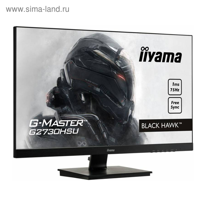 фото Монитор iiyama 27" g2730hsu-b1 tn+film 1ms 16:9 hdmi 1000:1 300cd 170/160 1920x1080 dp usb