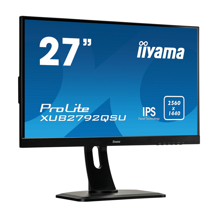 Монитор Iiyama 27" XUB2792QSU-B1 IPS 5ms 16:9 DVI HDMI Pivot 350cd 178/178 2560x1440 DP USB 329533