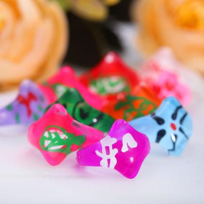 Кольцо детское "Выбражулька" радужные ромбы, цвет МИКС, размер МИКС