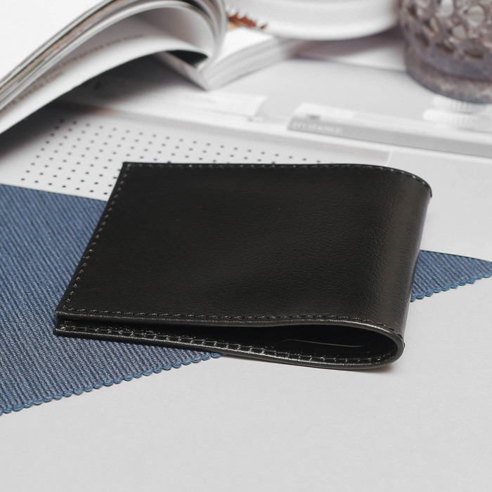 Обложка для удостоверения, наплак, цвет чёрный