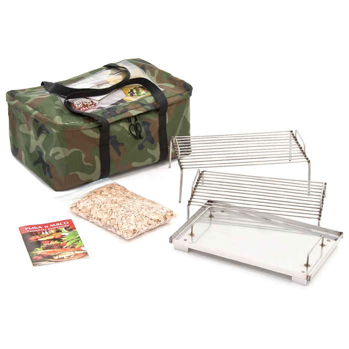 Коптильня "Крышка домиком" (для горячего и холодного копчения) 2,0 мм, 50х35х30