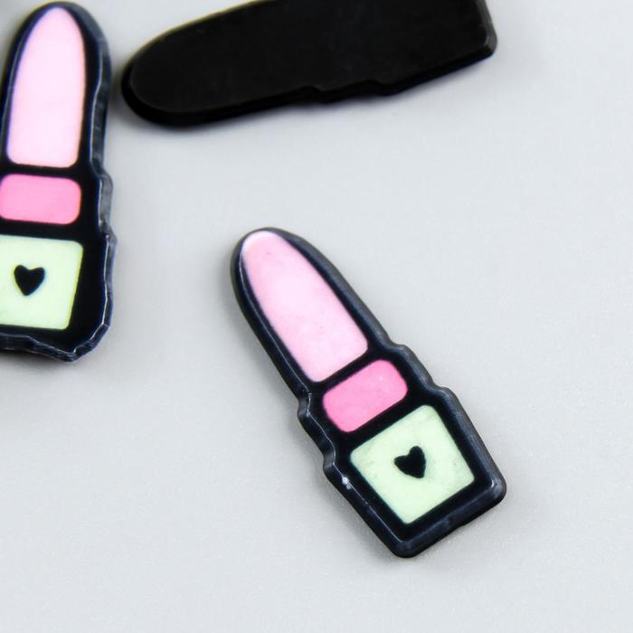 Декор для творчества пластик "Помада" набор 10 шт 2,1х0, 7см