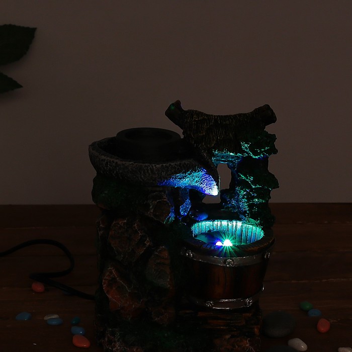 Фонтан "Каменный" 12х18 см (с подсветкой)