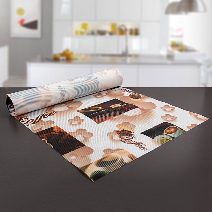 Коврик противоскользящий 45х90 см "Кофе"