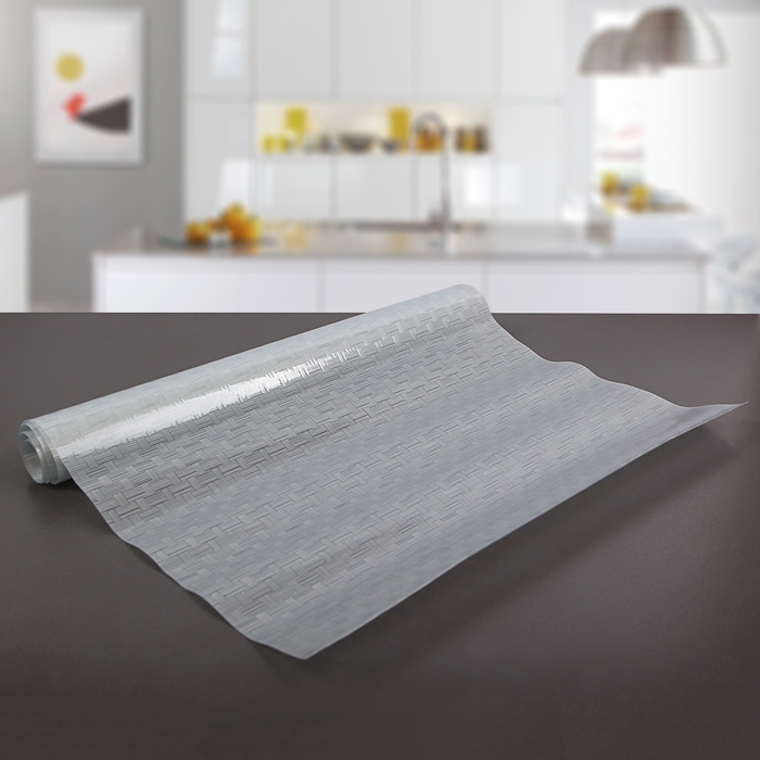 Коврик противоскользящий 45х90 см "Плетёнка", цвет серый