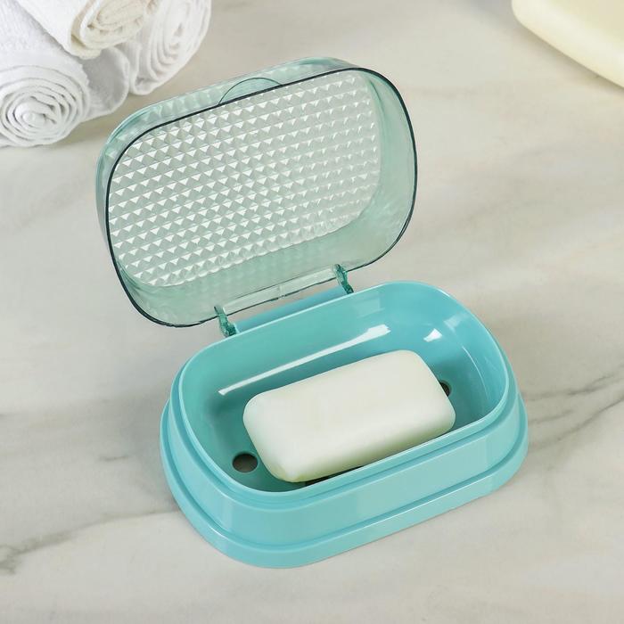 Мыльница-шкатулка 12х8х5, цвет МИКС