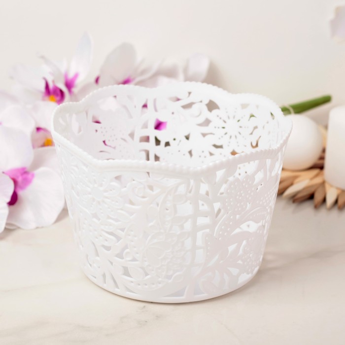 Корзина для хранения 19х19х13 см, цвет МИКС