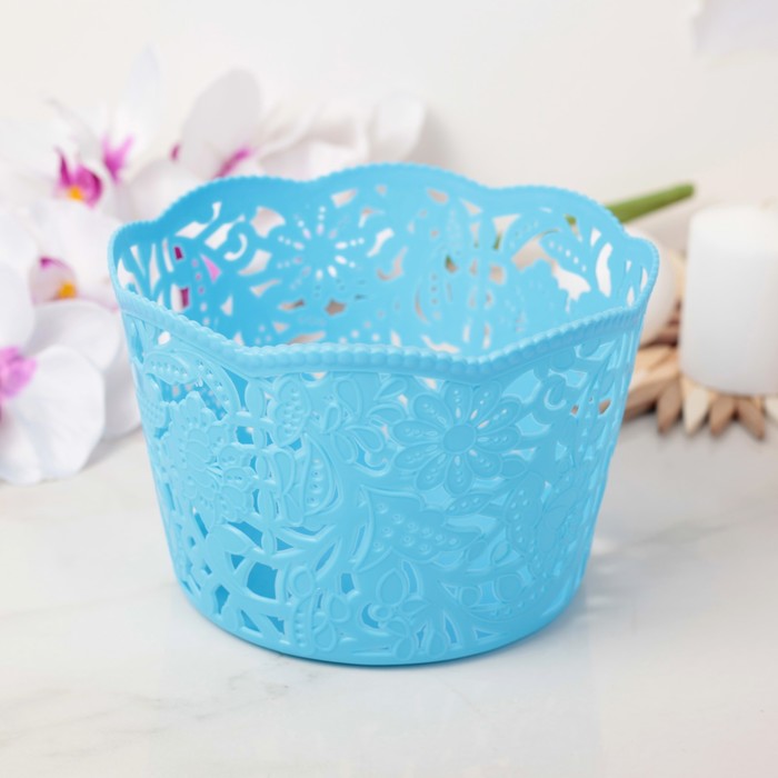 Корзина для хранения 19х19х13 см, цвет МИКС