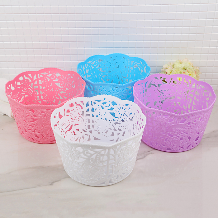 Корзина для хранения 22х22х14 см, цвет МИКС