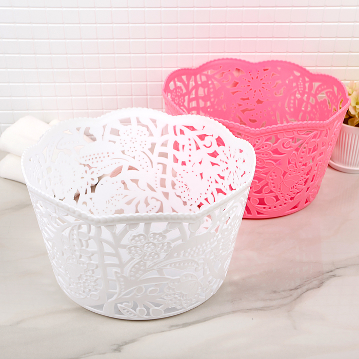 Корзина для хранения 25х25х15 см, цвет МИКС