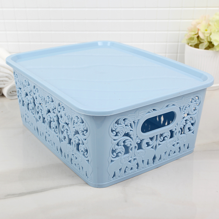 Контейнер для хранения 25х20х10 см, цвет МИКС