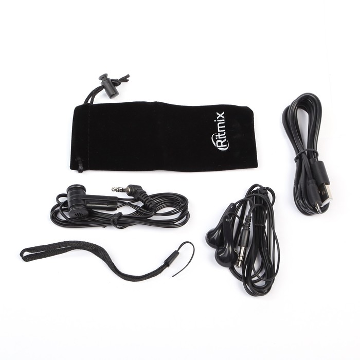 Диктофон RITMIX RR-989 4 Gb, MP3, дисплей с подсветкой, литий-полимерный аккумулятор