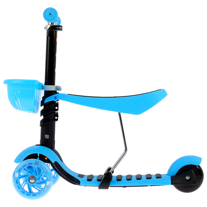 Самокат детский 3 в 1 GRAFFITI Buggi, цвет голубой