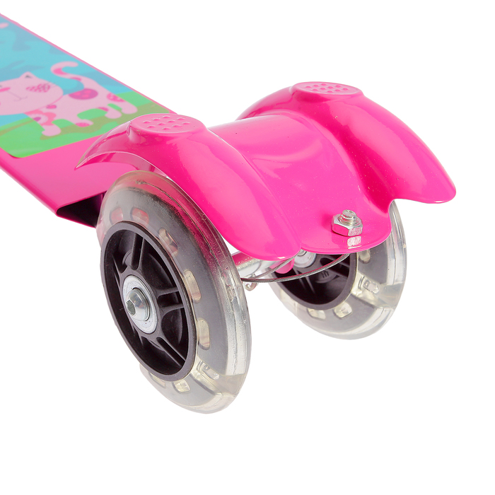 Самокат детский GRAFFITI Jolly Buddi, цвет розовый