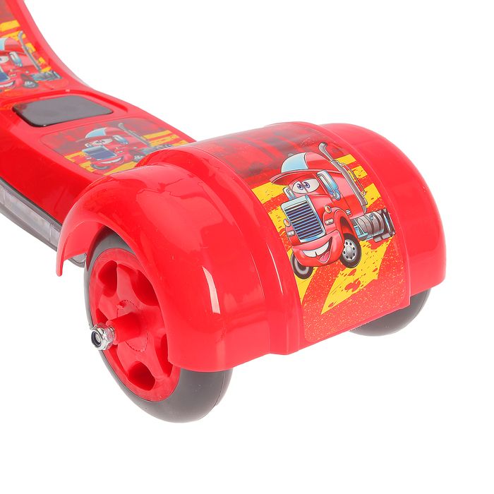 Самокат детский SCOOTER, цвет чёрно-красный