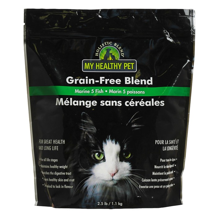Сухой корм Holistic Blend для кошек, беззерновой, 5 морских рыб, 1.1 кг