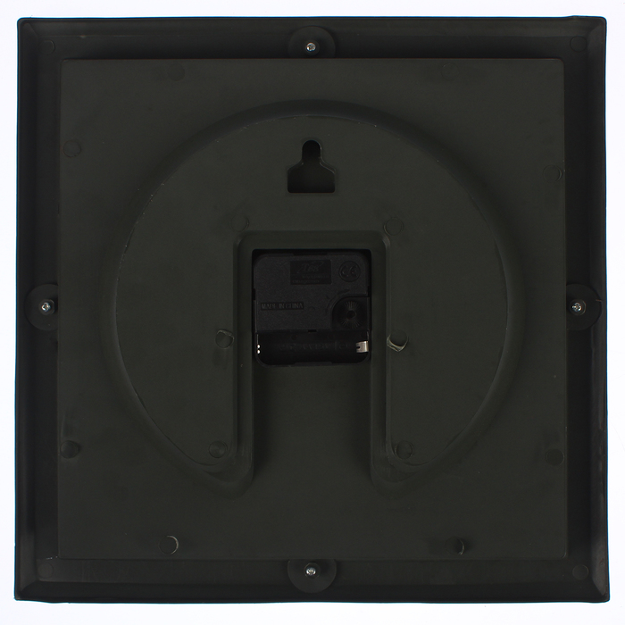 Часы настенные серия "Black" квадрат, на циферблате Лилии, 30*30см