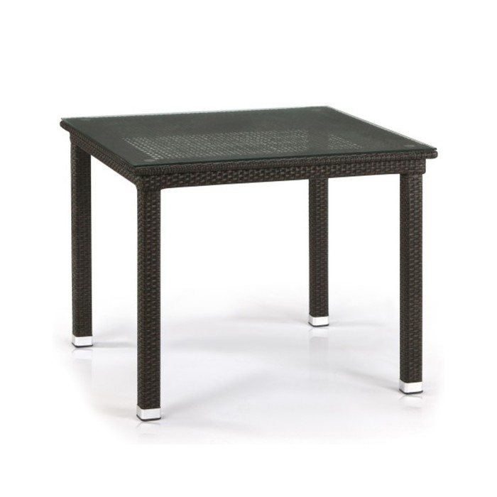 Стол из искусственного ротанга T257A-W53-90x90 Brown