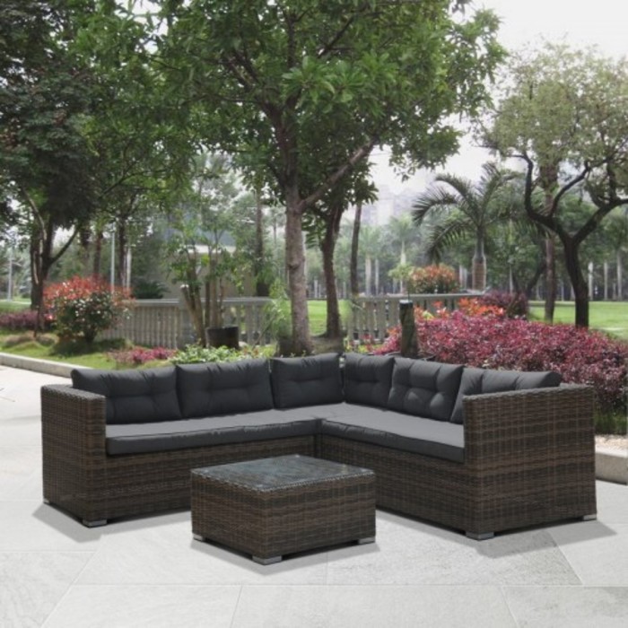 Комплект мебели из искусственного ротанга AFM-303B Brown/Grey