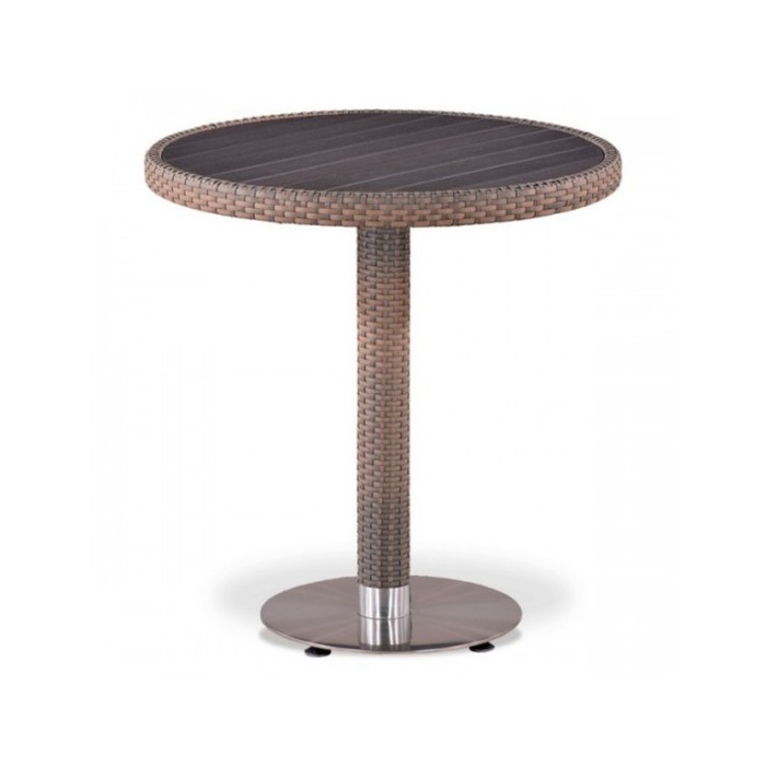Стол из искусственного ротанга T501DG-W1289-D70 Pale (декинг)